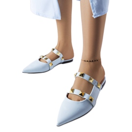 Sandales cloutées bleues Ruckman