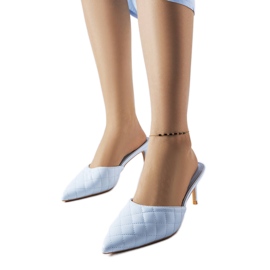 Tongs matelassées bleues Lambert Tongs matelassées bleues Lambert