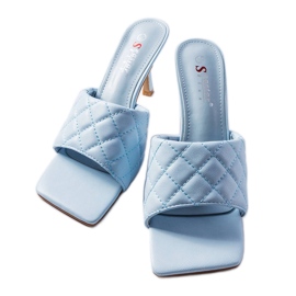 Tongs matelassées bleues de Penese