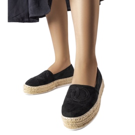 Espadrilles noires à plateforme de Beaudry le noir