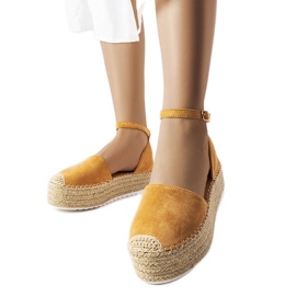 Espadrilles à plateforme marron Clousson brun