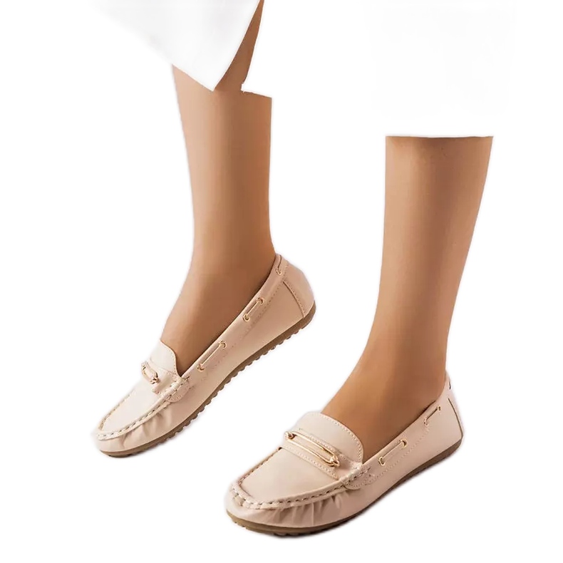 BM Mocassins beiges ornés de l'appliqué Seattle