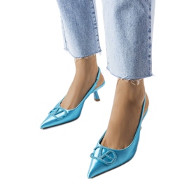 Talons bleus avec zircons cubiques de Lafontaine