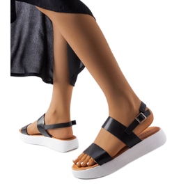 BM Sandales à plateforme noires Isaac