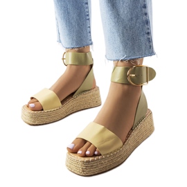Espadrilles à plateforme en eau vive vertes