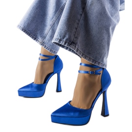 Escarpins bleus à talons hauts de Dallas