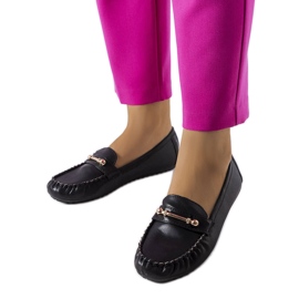 Mocassins noirs au fini mat de Sorel le noir
