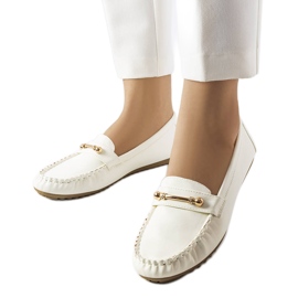 Mocassins blancs au fini mat de Sorel