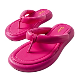 Tongs plateforme Y223-2 Fuchsia rose