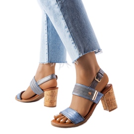 Sandales blocs Cityview bleues Sandales blocs Cityview bleues