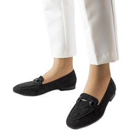 Mocassins noirs pour femmes de Hinkle le noir Mocassins noirs pour femmes de Hinkle le noir