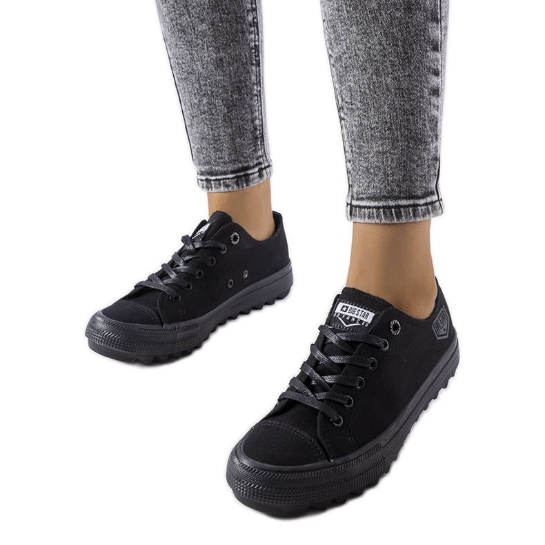 Baskets noires Big Star FF274248 le noir