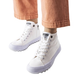 Baskets cheville blanches Big Star FF274241