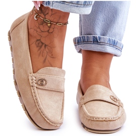 Mocassins en daim beiges Castelo