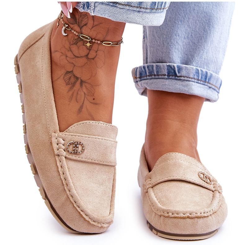 Mocassins en daim beiges Castelo