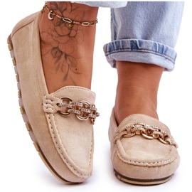 Mocassins en Daim pour Femme Beige Sorento Mocassins en Daim pour Femme Beige Sorento