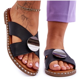 Vinceza Escarpins Kenley noirs à talons plats pour femmes