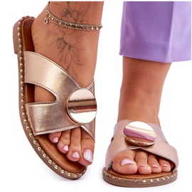 Vinceza Escarpins Golden Kenley pour femmes doré