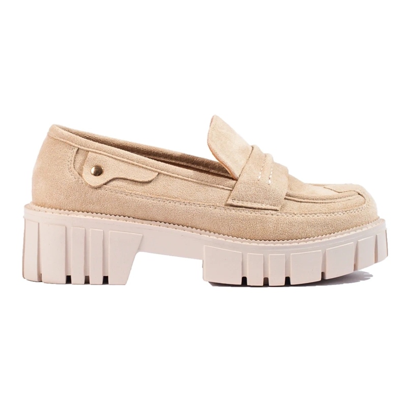 Mocassins Shelovet daim beige femme Mocassins Shelovet daim beige femme