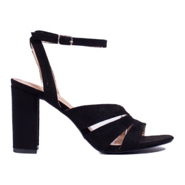 Sandales noires bloc Shelovet