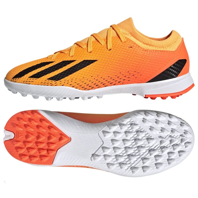 Chaussures de football Adidas X Speedportal.3 Tf Jr GZ2467 orange oranges et rouges Chaussures de football Adidas X Speedportal.3 Tf Jr GZ2467 orange oranges et rouges