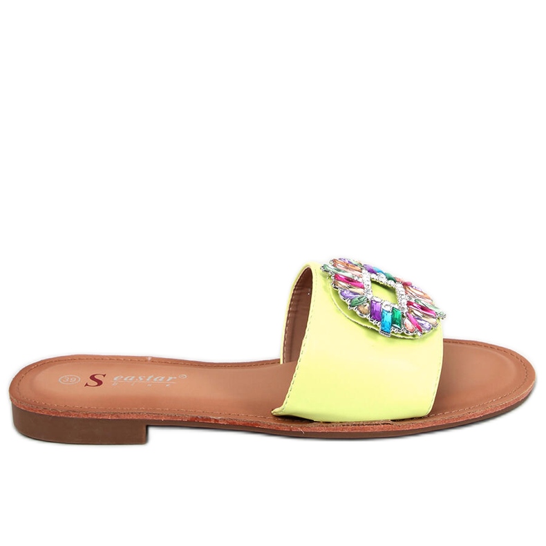 Seastar Toboggans en pierre de couleur vert Lowell jaune