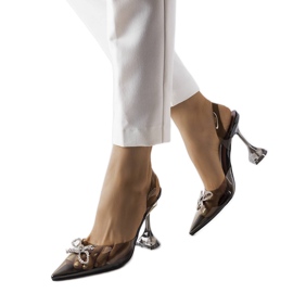 Escarpins noirs transparents Girard le noir Escarpins noirs transparents Girard le noir