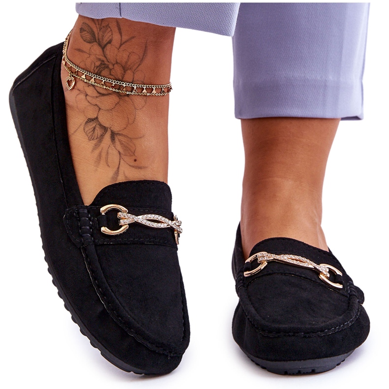 Mocassins en daim classiques avec ornement Amera noir le noir