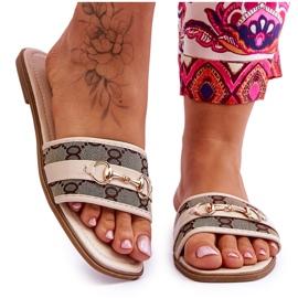 Talons Plats Classiques Beige Marlene
