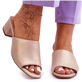 Élégantes Chaussons Lisses Sergio Leone KL317 Beige