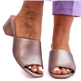 Élégantes Chaussons Lisses Sergio Leone KL317 Argent Foncé brun Élégantes Chaussons Lisses Sergio Leone KL317 Argent Foncé brun