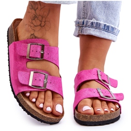 FB1 Pantoufles à enfiler Fuchsia Destino pour femmes rose