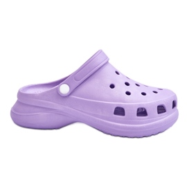 PG2 Mules Crocs en mousse à grosses semelles Violet Katniss