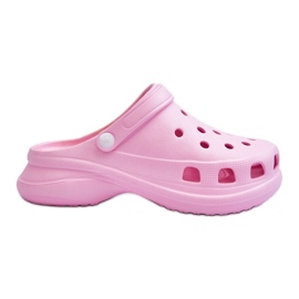 PG2 Mousse Slides Crocs On A Chunky Sole Rose Katniss