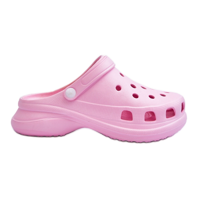 PG2 Mousse Slides Crocs On A Chunky Sole Rose Katniss