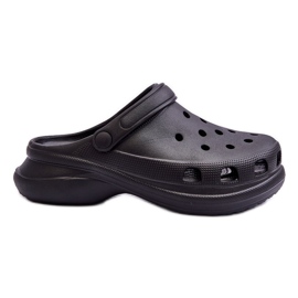 PG2 Foam Slides Crocs On A Chunky Sole Noir Katniss