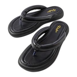 Tongs épaisses noires Smithfield