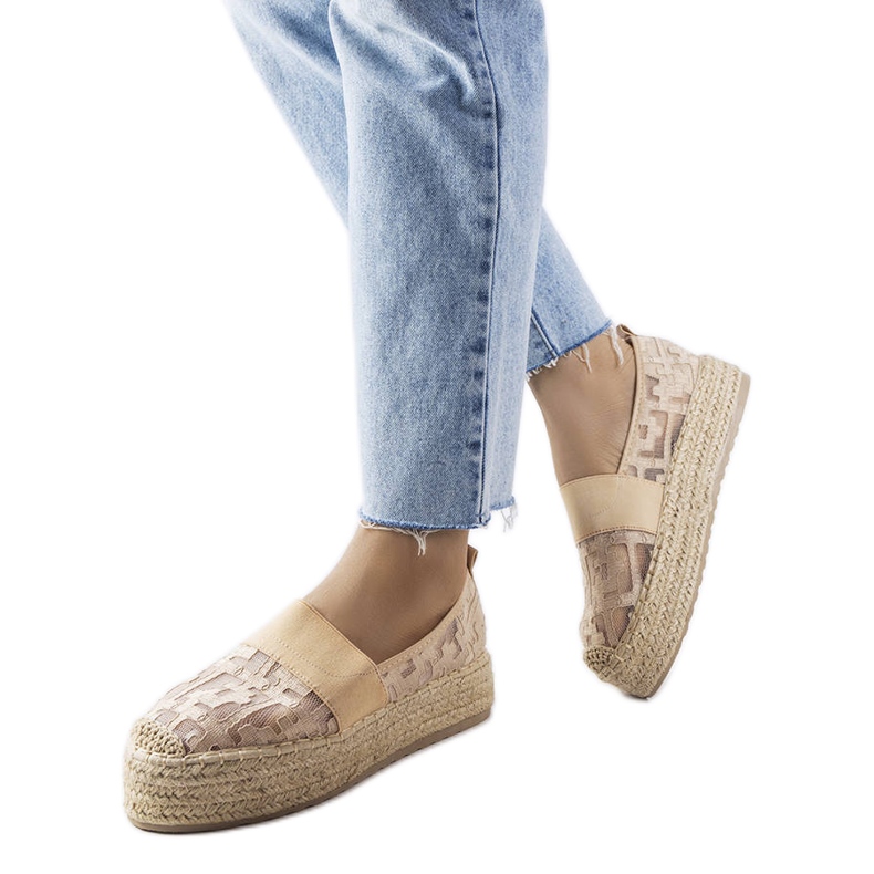Espadrilles en maille rose de Bateliers