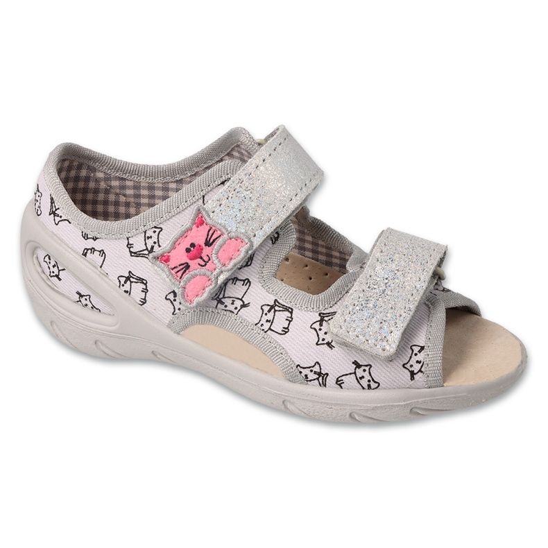 Befado chaussures pour enfants pu 065X196 gris Befado chaussures pour enfants pu 065X196 gris
