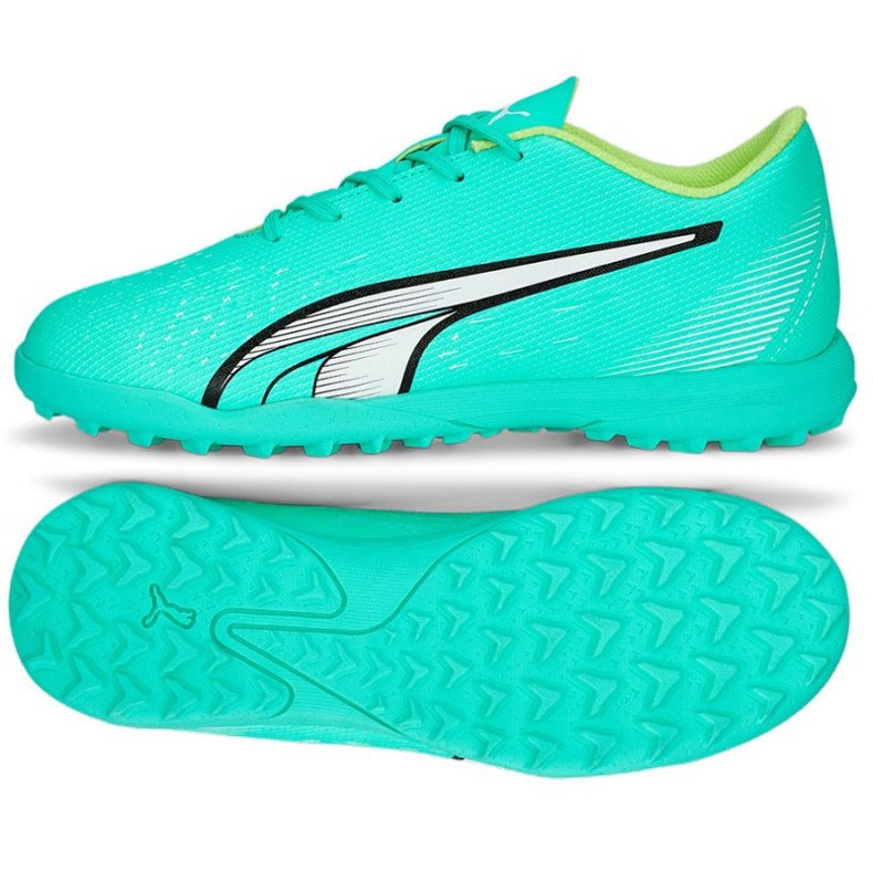 Puma Ultra Play Tt Jr 107236 03 chaussures de football vert vert