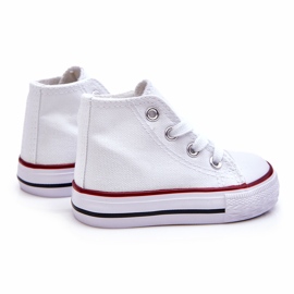 Baskets montantes pour enfants, blanches