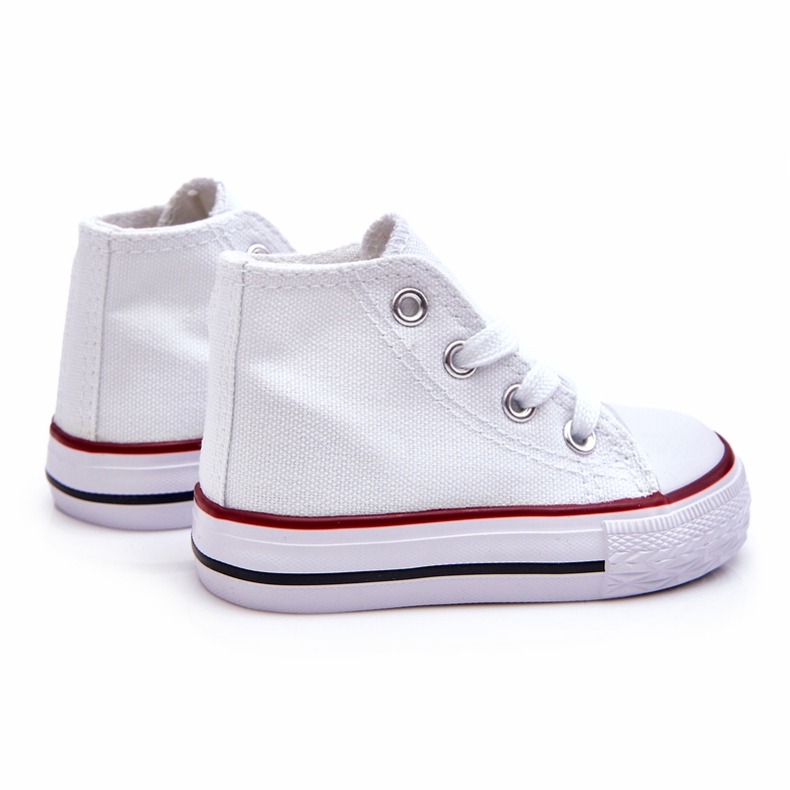 Baskets montantes pour enfants, blanches