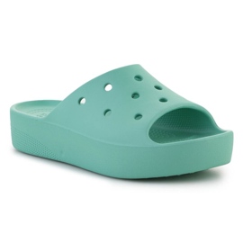 Claquette à plateforme classique Crocs W 208180-3UG vert