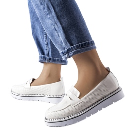 Chaussures perforées blanches de Bloomsburg