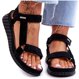 Sandales Velcro Daim Big Star LL276011 Noir le noir
