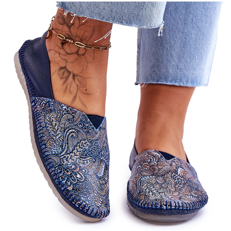 Ballerines en Cuir pour Femme Maciejka 01930-103 Bleu Marine Ballerines en Cuir pour Femme Maciejka 01930-103 Bleu Marine