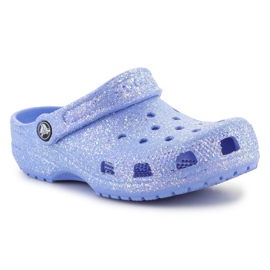 Sabots Crocs Classic Glitter Clog K Jr 206993-5Q6 bleu