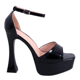 Sandales à plateforme Akiva Noir