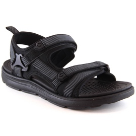 Sandales velcro homme News 5623 noires