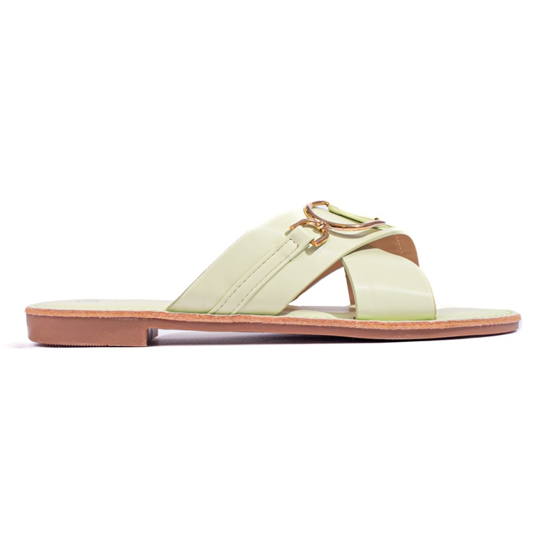 Chaussons femme Shelovet verts